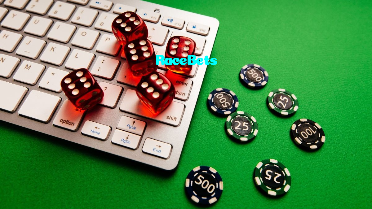 RaceBets casino presented on mobile device in Pakistan with slots and live games