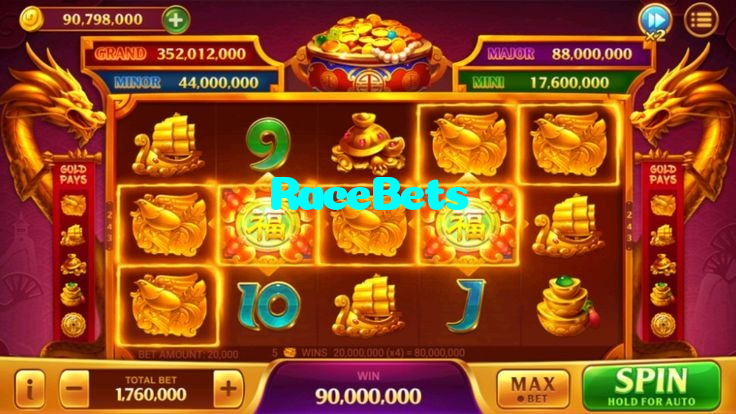 RaceBets casino presented on mobile device in Pakistan with slots and live games